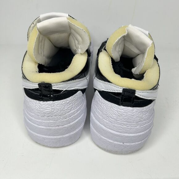 Nike Sacai X Blazer Low \'Black Patent’ Size 6.5 Authentic 100% main image 5